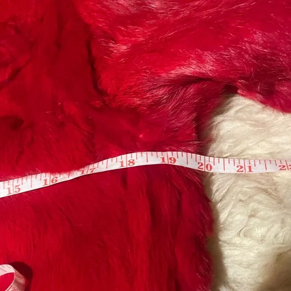 Red Rabbit Fur Jacket - Picture 10 of 10
